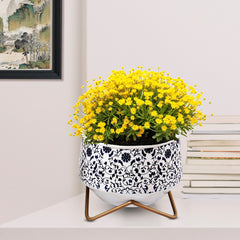 Dekornest Metal Pot with Stand 5 inch (1322J)