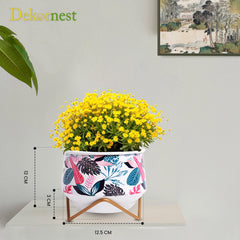 Dekornest Metal Pot with Stand 5 inch (1322F)