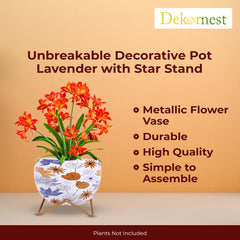 Dekornest  Lavender Pot with stand (1321 D)