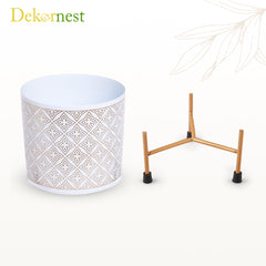 Dekornest Metal Pot with Stand 5 inch (1230A)