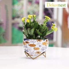 Dekornest  Lavender Pot with stand (1321 D)