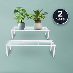 Dekornest Apolo Planter Stand set of 2 White