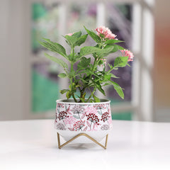 Dekornest Metal Pot with Stand 5 inch (1322A)