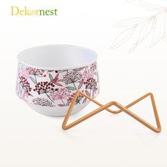 Dekornest Metal Pot with Stand 5 inch (1322A)