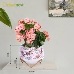 Dekornest Metal Pot with Stand 5 inch (1322A)