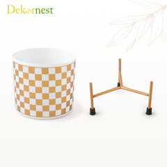 Dekornest Metal Pot with Stand 5 inch (1230C)