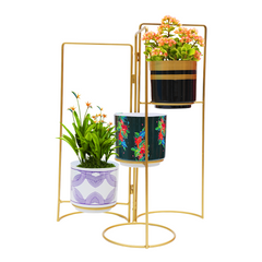 Dekornest Folding Stand with 3 Pot (1243)