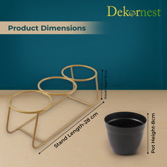 Dekornest 3 Pot with Stand (1306A)