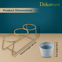 Dekornest 3 Pot with Stand (1306C)