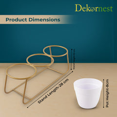 Dekornest 3 Pot with Stand (1306B)